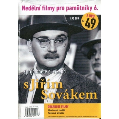 Nedělní filmy pro pamětníky 5. - Jiří Sovák - 2 DVD pošetka