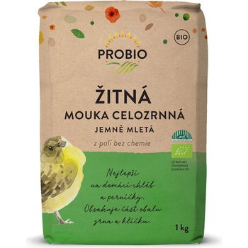 Mouka žitná-jemná celozrnná bio 1000 g