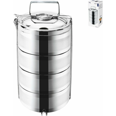 ORION Jídlonosič TERMO 4 x 1,1 l, pr. 16 cm, nerez