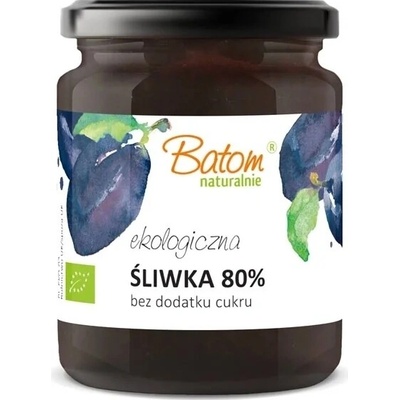 BATOM Slivkový džem 80% sladený jablkovou šťavou 260 g BIO