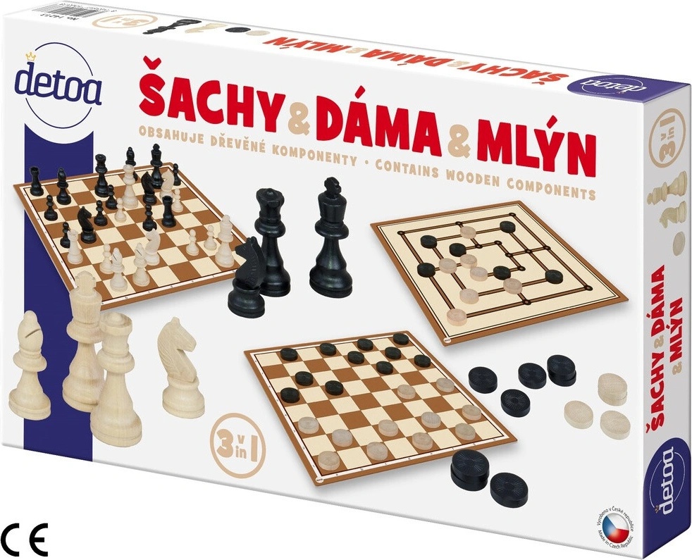 3v1 Šach Dáma Mlyn