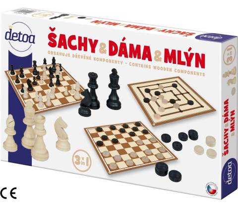 3v1 Šach Dáma Mlyn