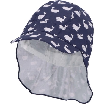Image 1 of Sterntaler Детска шапка с козирка и UV 50+ защита Sterntaler - С китове, 43 cm, 5-6 месеца (1602335-355)
