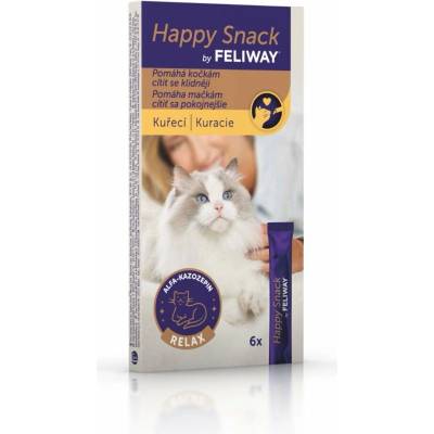 Feliway Happy Snack kuraciecí 6x15 g