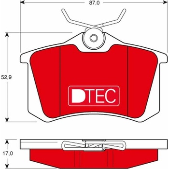 Sada brzdových platničiek kotúčovej brzdy TRW GDB1330DTE