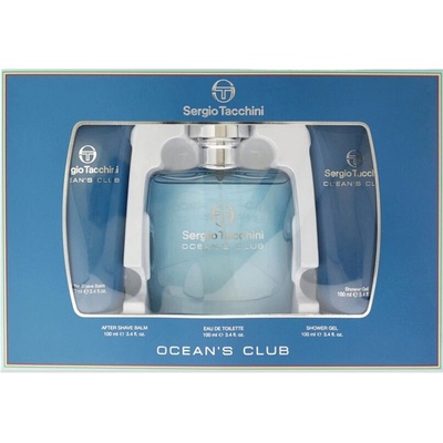 Sergio Tacchini Ocean Club Комплект (EDT 100ml + AS Balm 100ml + SG 100ml) за Мъже