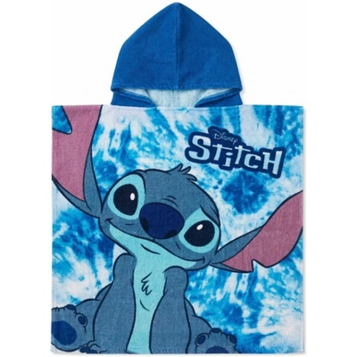 MLC chlapecká osuška s kapucí plážové pončo Lilo & Stitch 55 x 110 cm