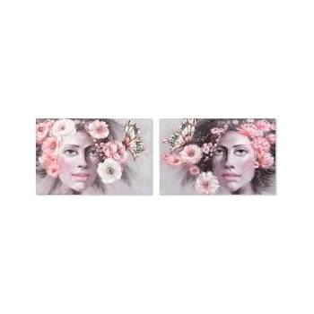 DKD Home Decor Картина DKD Home Decor Girl Пластно (2 pcs) (120 x 3 x 80 cm)