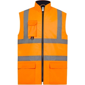 Yoko HI-VIS HV005 / Мъжка светлоотразителна подплатена водоустойчива жилетка - HV оранжева XL (79V005zv904)