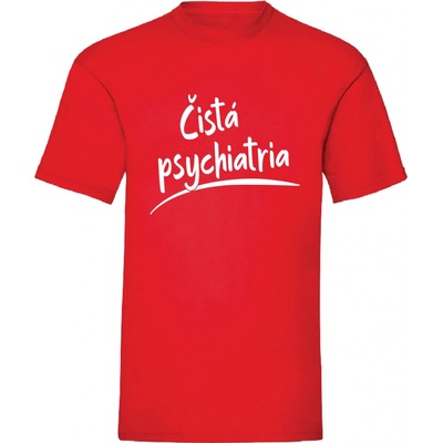 Čistá psychiatria pánske tričko red