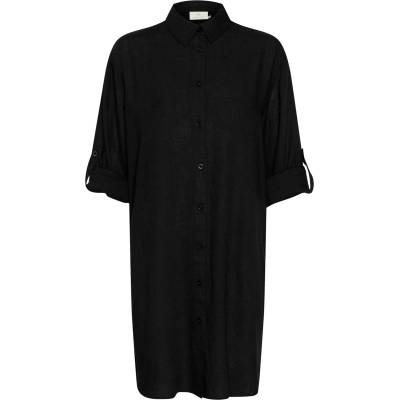 KAFFE Рокля тип риза 'Milia' черно, размер 36