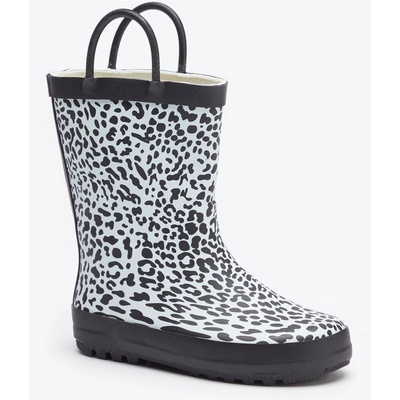 Be You Гумени ботуши Be You Girls Black Leopard Wellies - Black Leopard