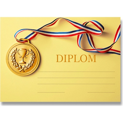 Diplom A5 Medaile – Zboží Dáma