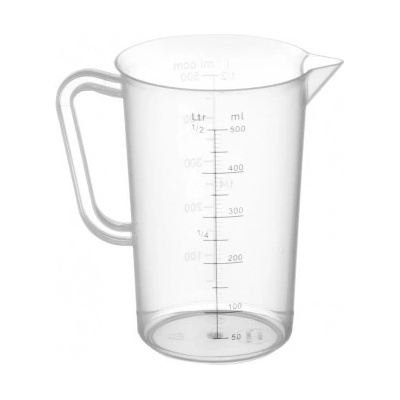 Hendi 567104 Odmerka z polyetylénu so stupnicou 0,5 l