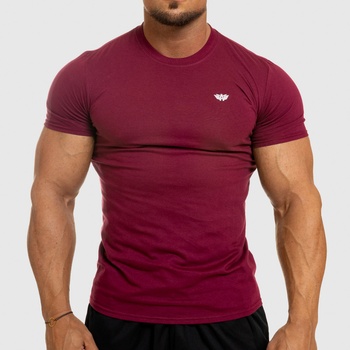 Iron Aesthetics pánske Fitness tričko Standard bordové