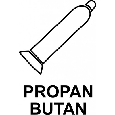 Walteco Propan butan 148x210mm, formát A5, samolepka , 20059