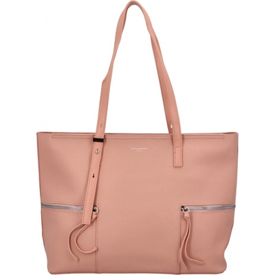 Dámský stylový koženkový shopper Soffii růžová
