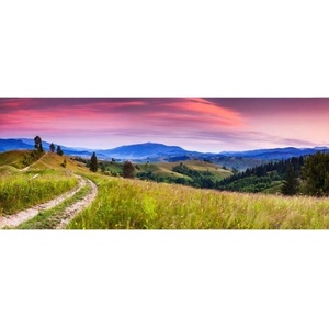 DIMEX ART Панорамни флизелинов фототапет природа с полярно сияние 375 x 150 см