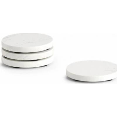 Zeller Sada podtácků pod sklenice 4 kusy mramor 9,5x1 cm