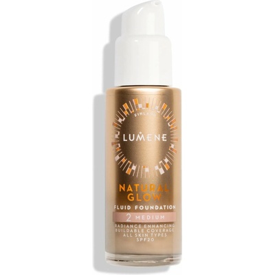 Lumene Natural Glow Fluid Foundation SPF20 rozjasňující make-up 2 medium 30 ml