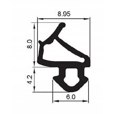 Okenné tesnenie PVC Veka S-1127 50 metrov VYPR