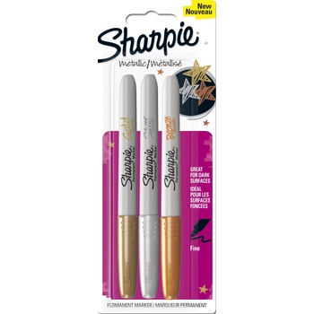 Sharpie Перманентен маркер Sharpie Metallic, златен/бронз/сребрист (27249-А-ЗЛ/БР/СР)