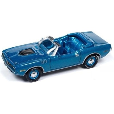 Johnny Lightning Plymouth Barracuda Convertible modrá 1971 1:64