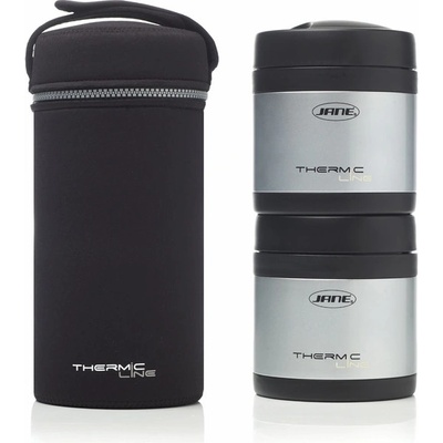 Jané Termoska 2x500 ml INOX na tuhú stravu