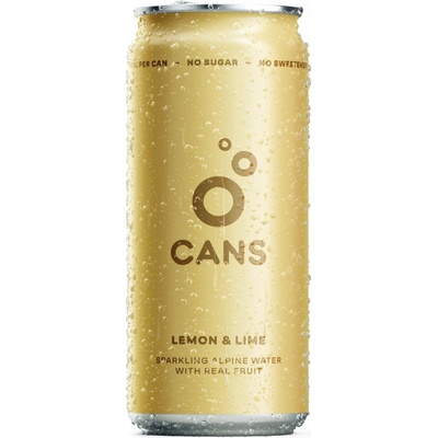 Cans Sýtená voda s príchuťou citróna a limetky 330 ml