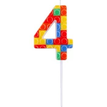 Godan Свещ с модел на строителни блокчета - 4 (bh-spk4)