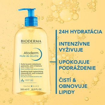 BIODERMA Atoderm Sprchový olej 500 ml