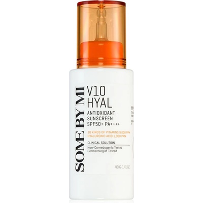 Some By Mi V10 Hyal Antioxidant Sunscreen интензивен успокояващ и защитен крем SPF 50+ 40ml