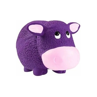 HipHop Fialová kravička se zvukem 9 cm latex