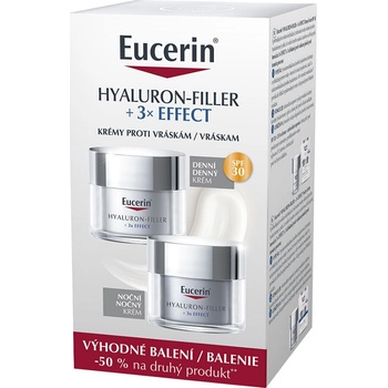 EUCERIN Hyaluron-Filler Denní krém SPF30 50 ml + Noční krém 50 ml