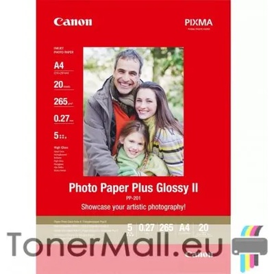 Canon Фотохартия Canon Plus Glossy II PP-201, A4, 20 sheets, 2311B019