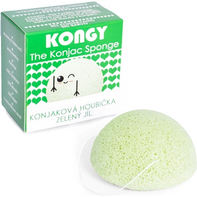 Kongy konjaková houbička zelený jíl – Zboží Dáma