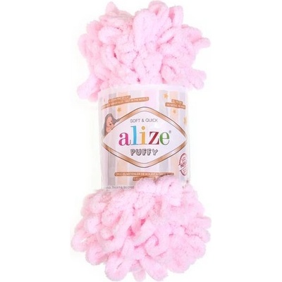 Alize příze Puffy 31 světle růžová
