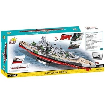 Cobi 4839 II WW Battleship Tirpitz, 1:300, 2880 k