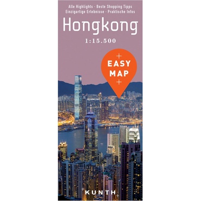 plán Hongkong laminovaný