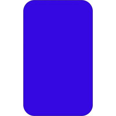 Samolepicí značení umístění palet WT-5110, tvar ''obdélník'' – PVC, modrá, 125×75 mm, balení 25 ks