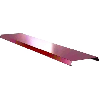 Atikový plech pozinkovaný FeZn lakovaný RAL 3005 červená vínová dl.2m r.š.200mm