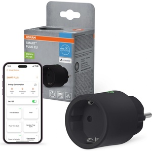 OSRAM - Умен контакт SMART+ MATTER SCHUKO 2300W/230V/10A Wi-Fi черен (P228169)