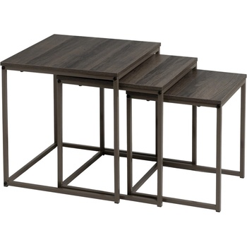 Unimasa Сгъваеми маси в комплект от 3 броя 40x40 cm - Casa Selección (804977)