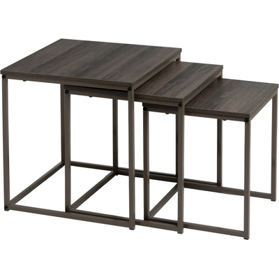 Unimasa Сгъваеми маси в комплект от 3 броя 40x40 cm - Casa Selección (804977)