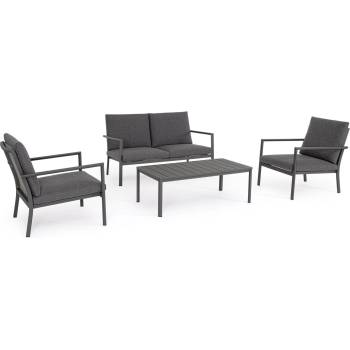 Bizzotto Konnor АНТРАЦИТЕН ДИВАН КОМПЛЕКТ4 С ВЪЗГЛ. cx23 (0663717)