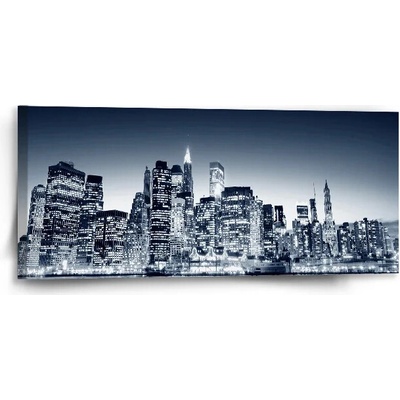 Sablio Obraz Nočný New York - 110x50 cm