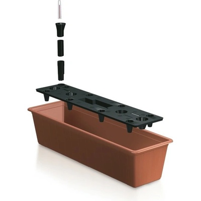 Truhlík BALCONY CAN terakota 60 cm so závlahovým systémom