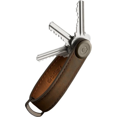 Kľúčenka Orbitkey kožená 2.0 Crazy Horse Oak Brown