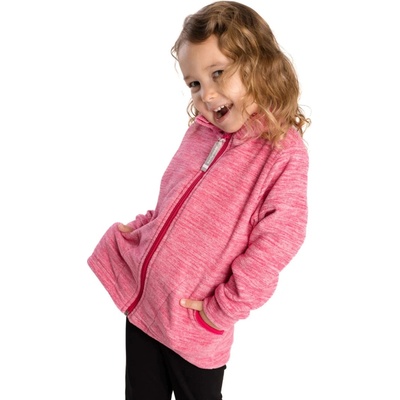Betty mode dívčí mikina fleece mikro růžová