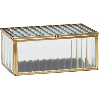 Hübsch sklenený box Ripple Glass Menší